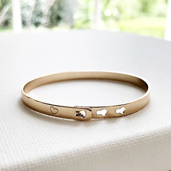 Dannijo Heart Bangle Bracelet - Picture 1 of 3